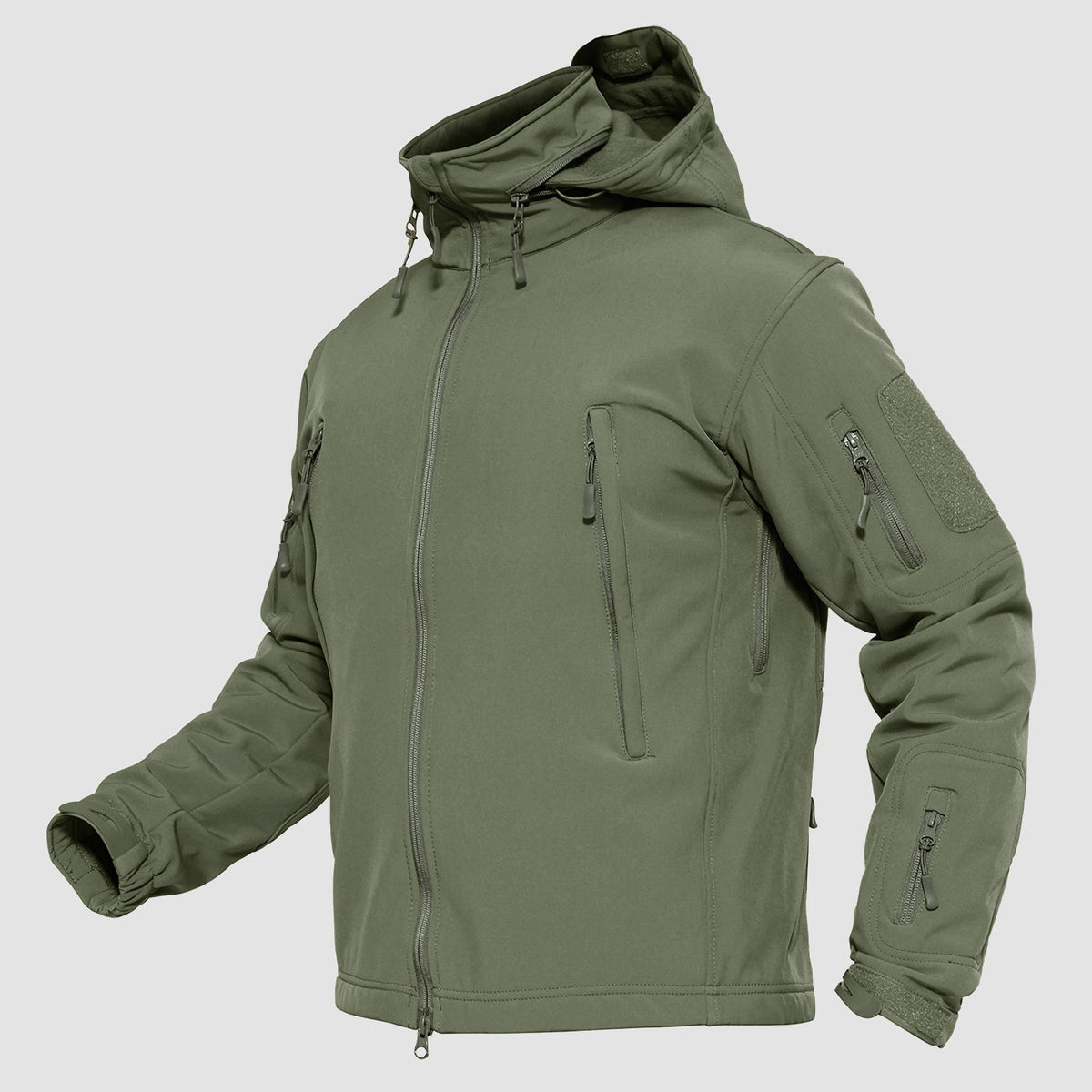 Men's Fleece Lined Fleece Jacket – Army Green