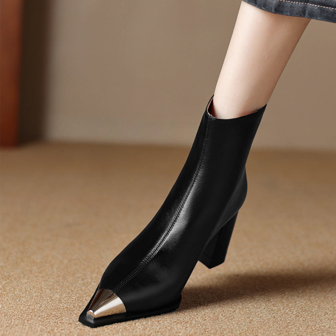 Lulu | Boots For Women | Pointed Toe Block Heel Style