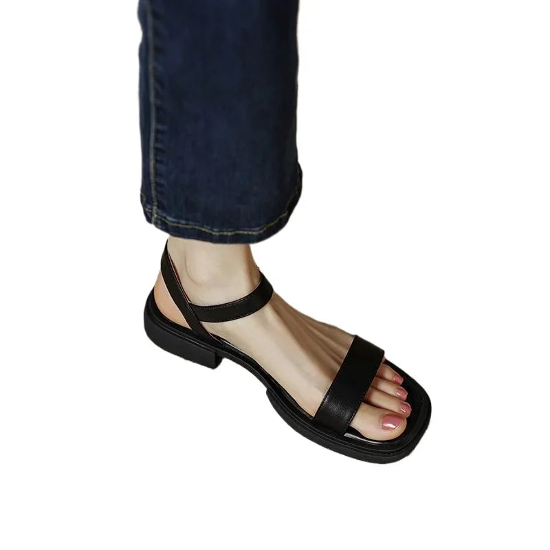 Agnes | Sandals For Women | Flat Open Toe Strap