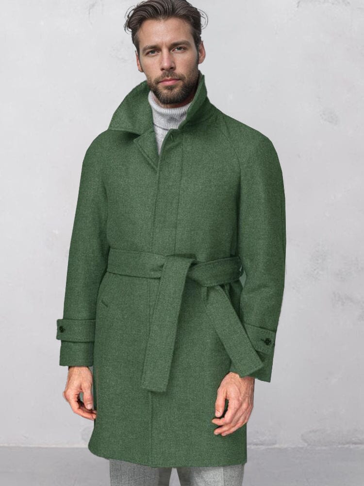 Men's Tweed Elegant Coat – Green