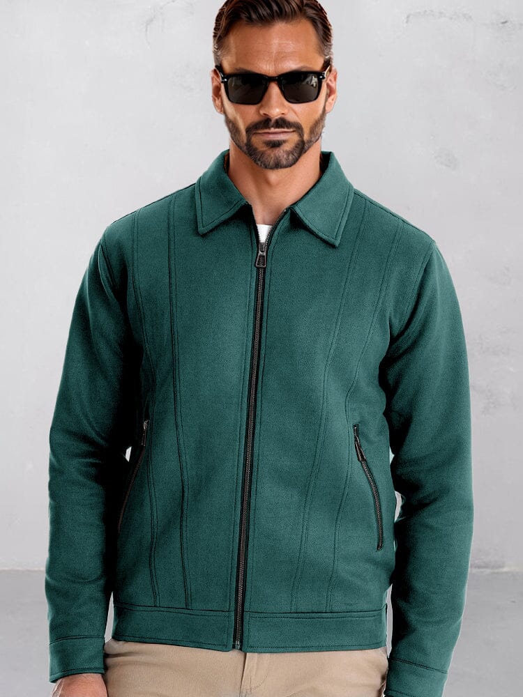 Men's Faux Suede Vintage Jacket – detail