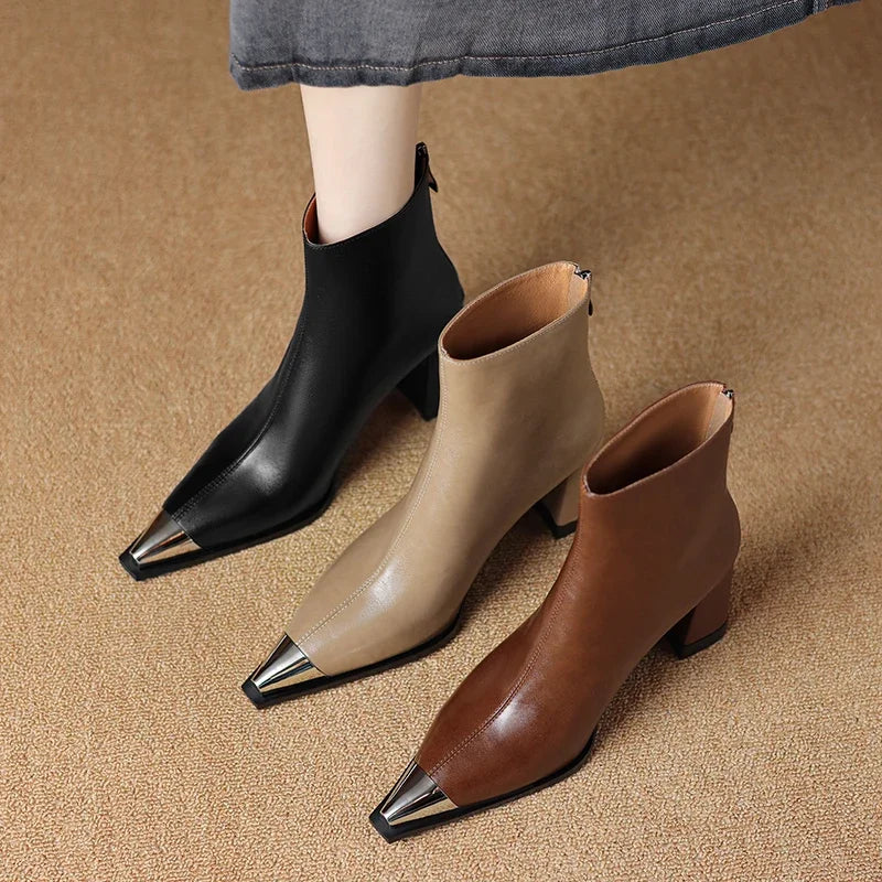 Lulu | Boots For Women | Pointed Toe Block Heel Style