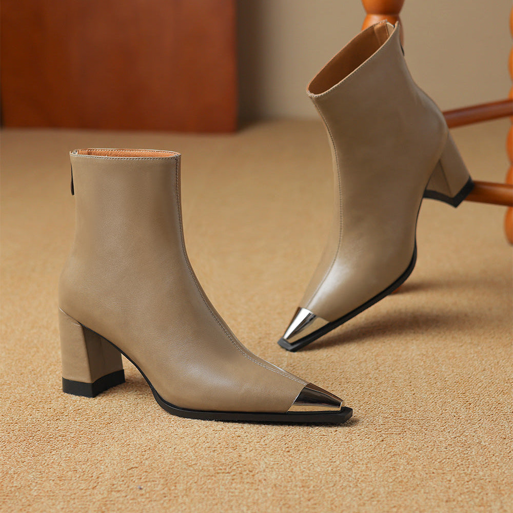 Lulu | Boots For Women | Pointed Toe Block Heel Style