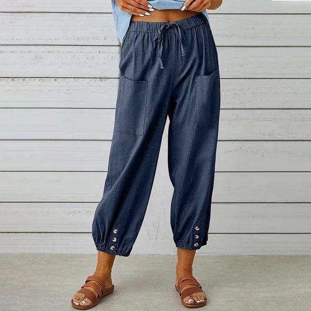 Ulrike | Women’s Trousers | High Waist Drawstring