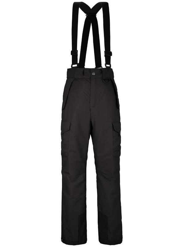 Men's Warm Cargo Trousers – Black