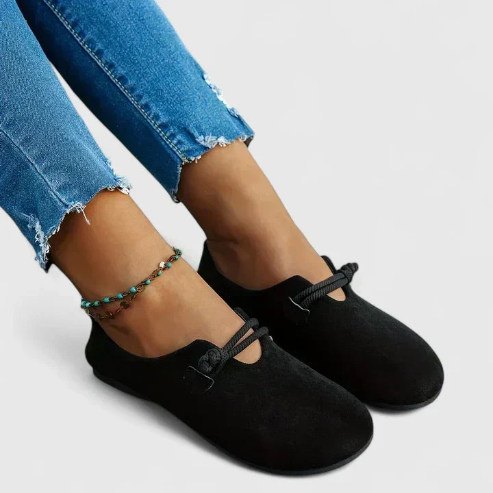 Loafers For Women | Round Toe Rope Detail