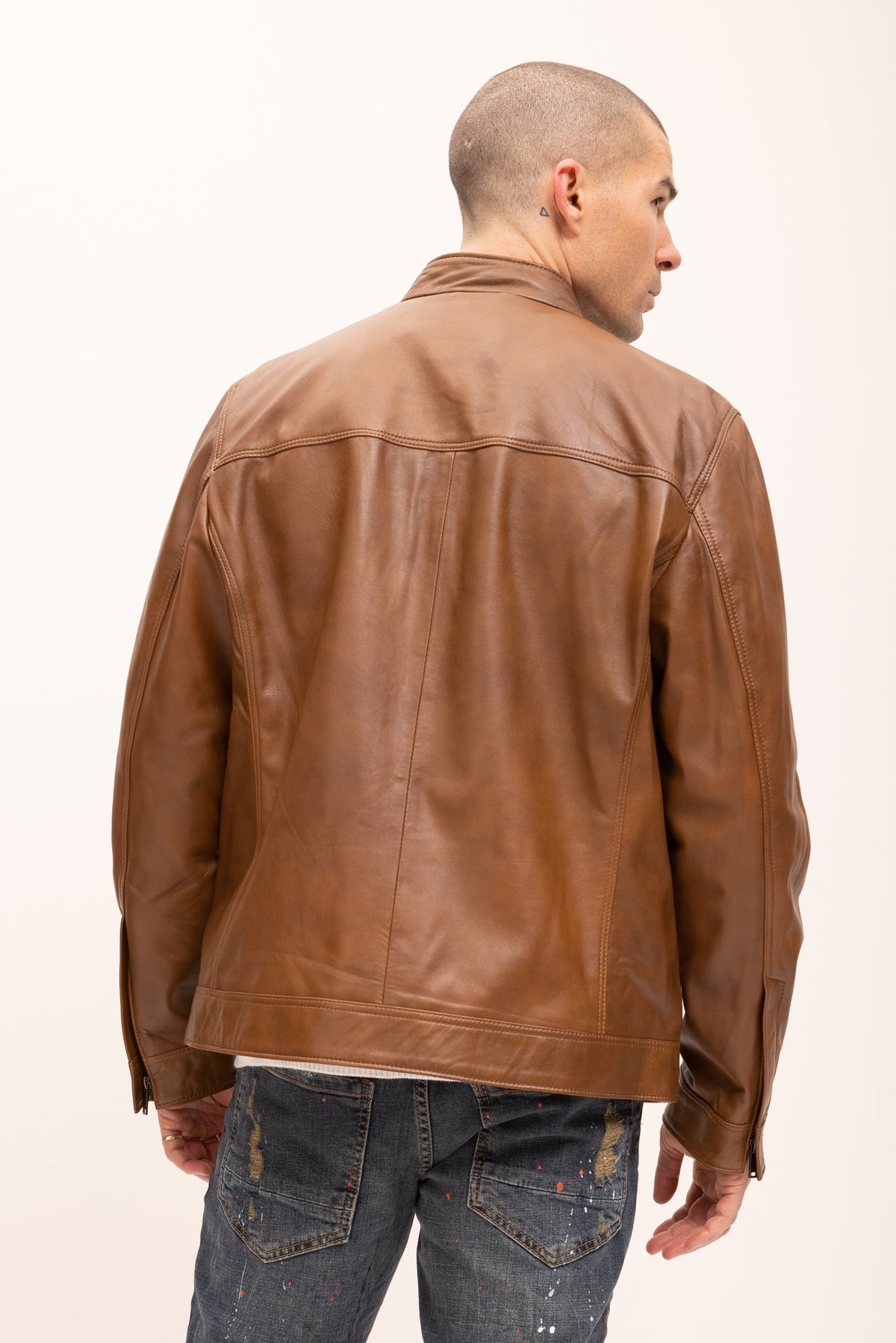 Men's Classic Moto Jacket Soft – detail