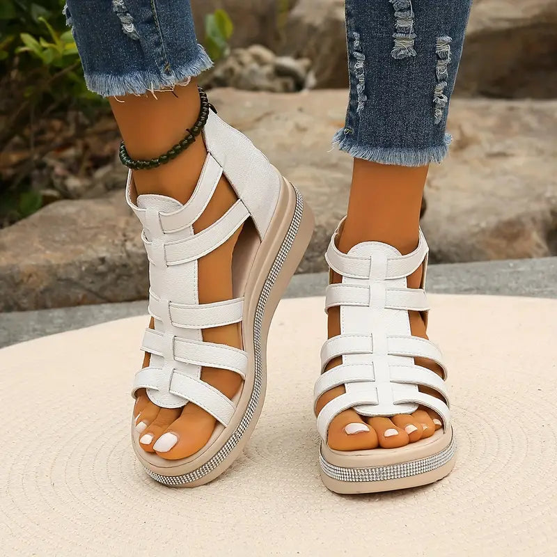 Elena | Sandals For Women | Multi-Strap Platform Design