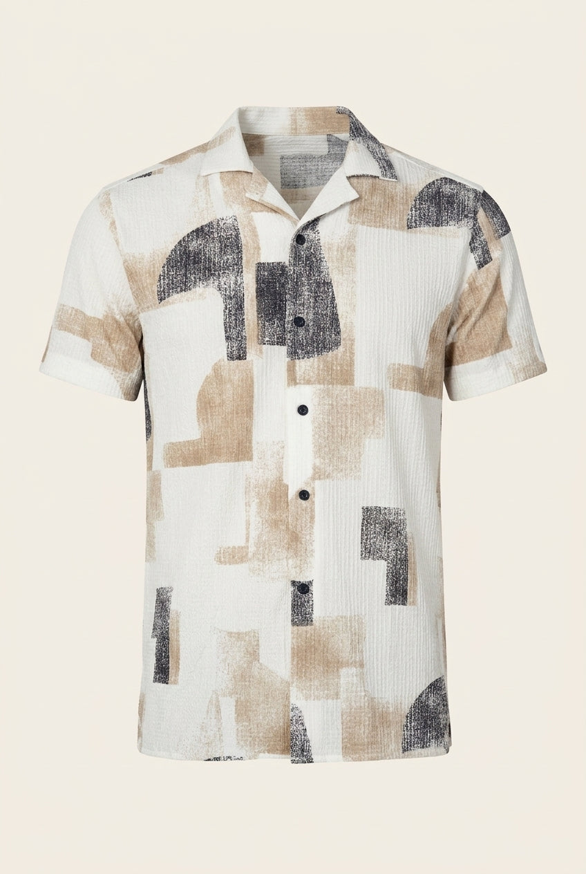 Men's Short Sleeve Shirt – Stone Black