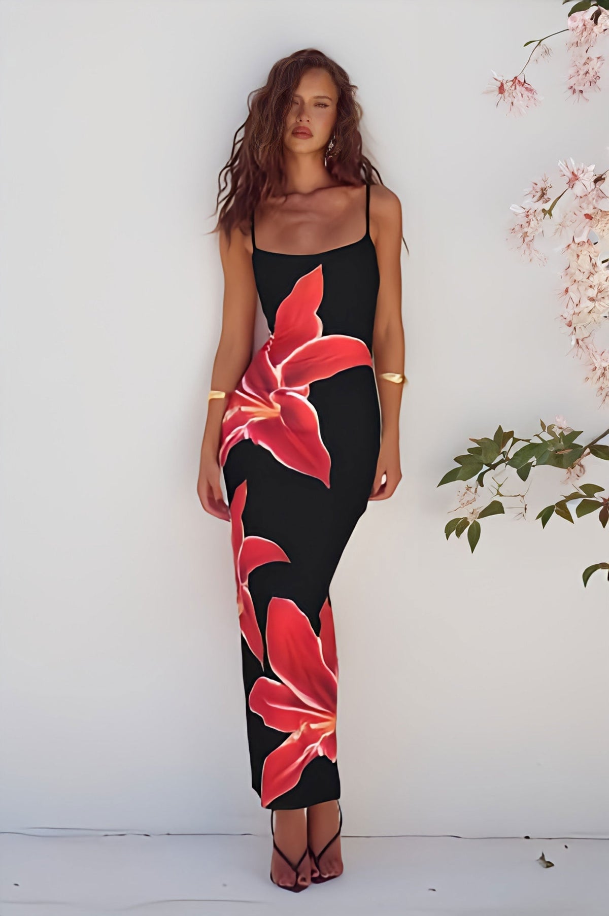 Hanaa | Women's Boho Maxi Dress | Floral Print