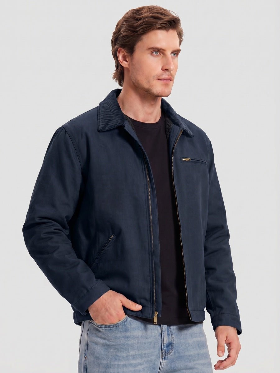 Men's Canvas Workwear Jacket – Navy