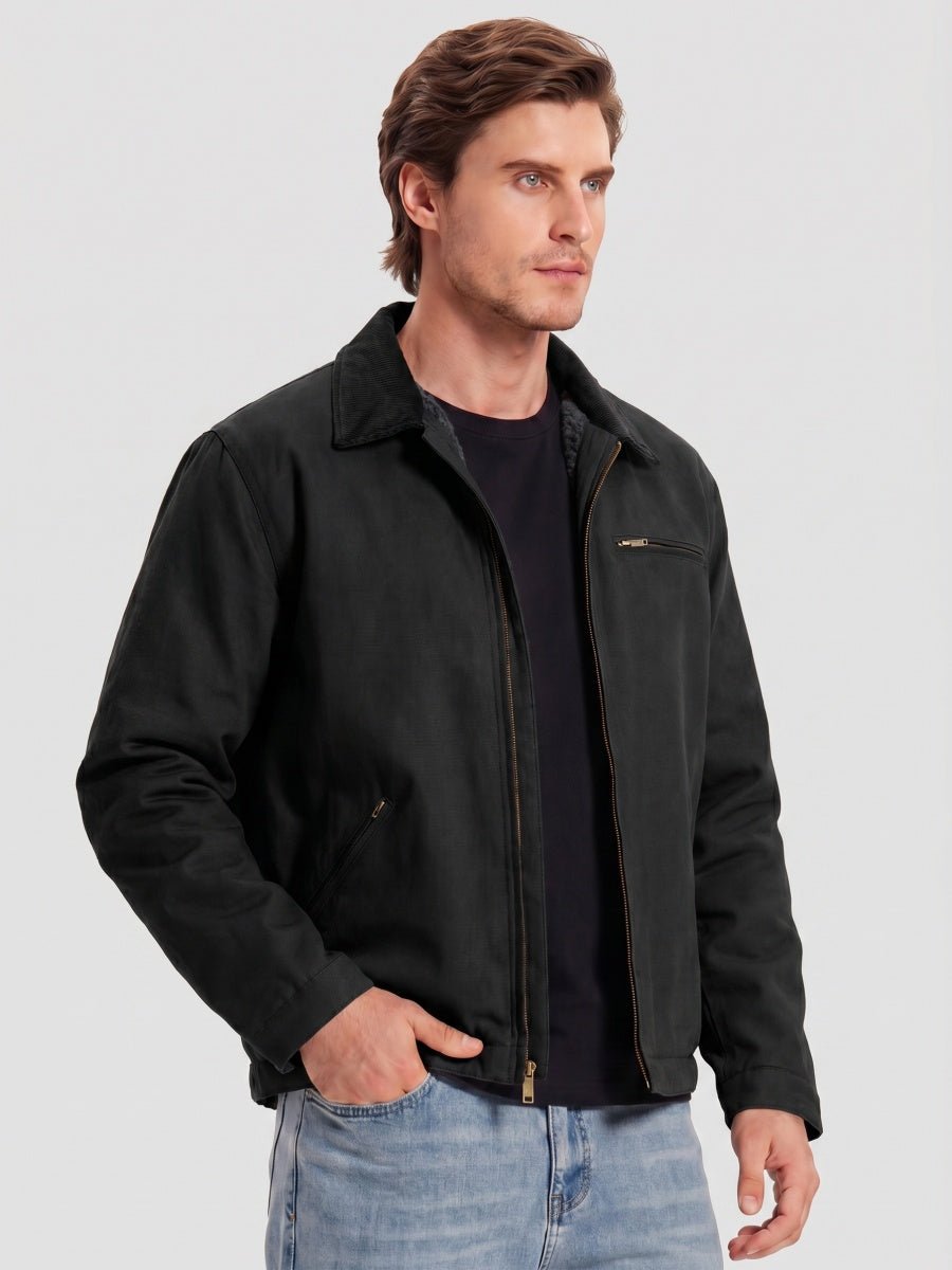 Men's Canvas Workwear Jacket – Black