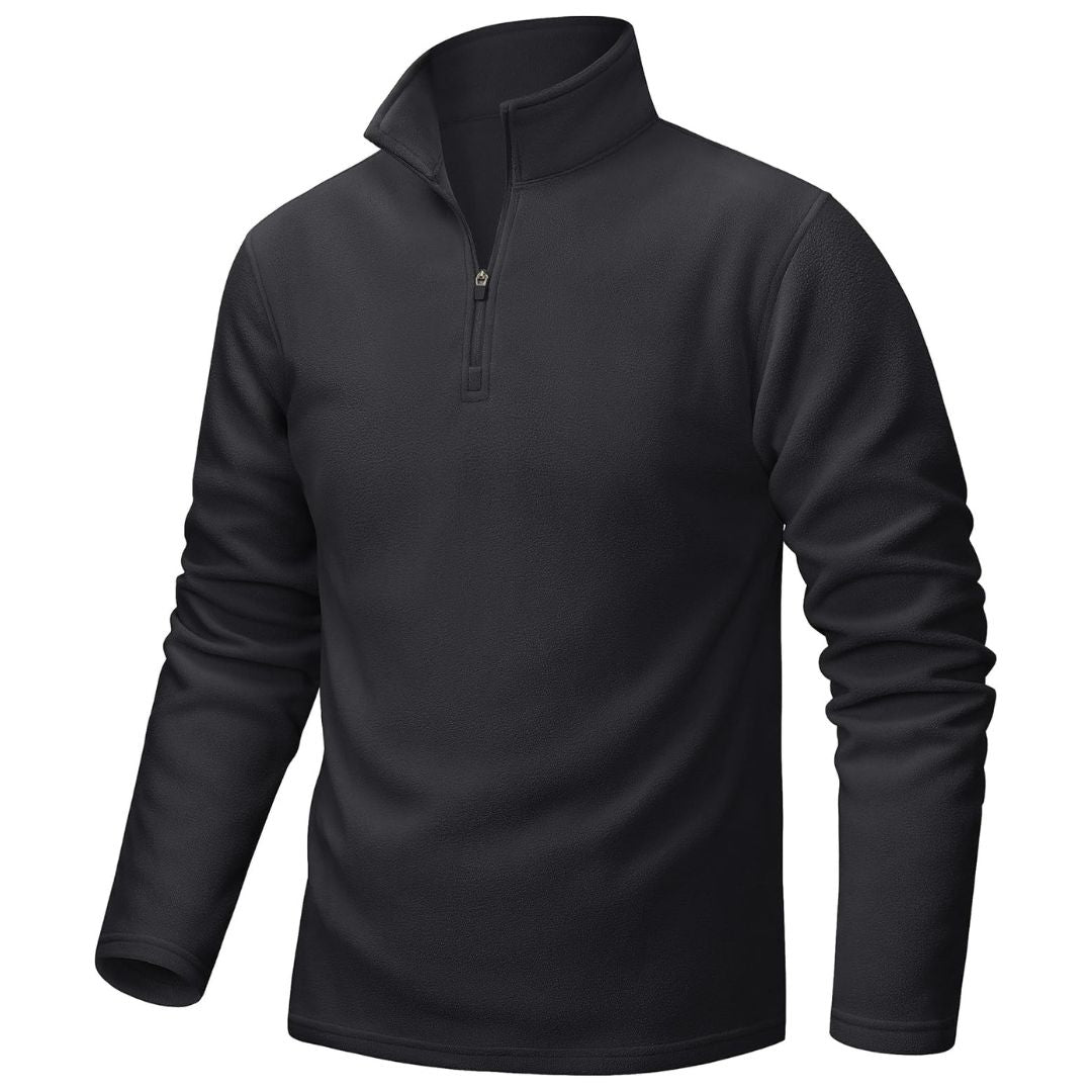 Men's Fleece Vintage Sweater – Black