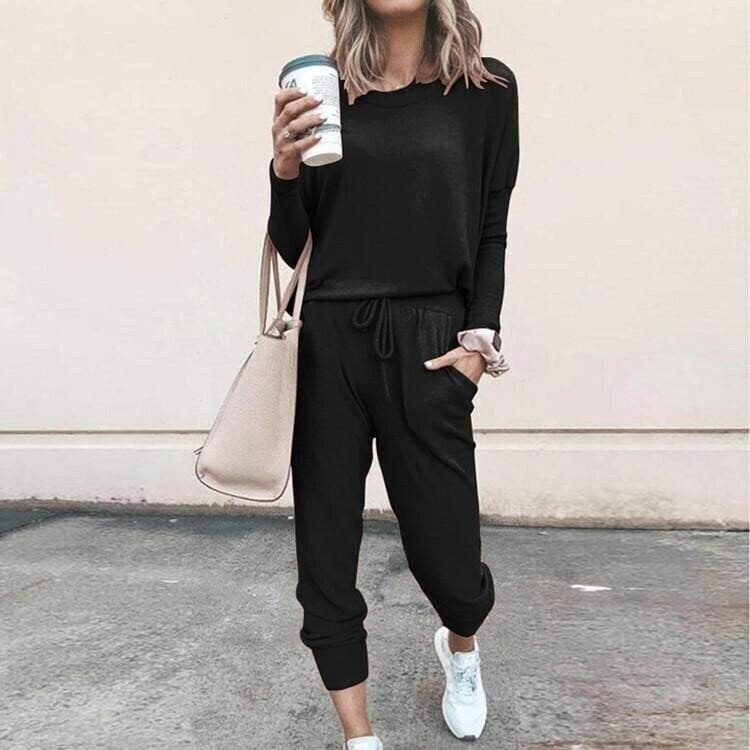 Women's Two-Piece Set | Jogger-style Trousers