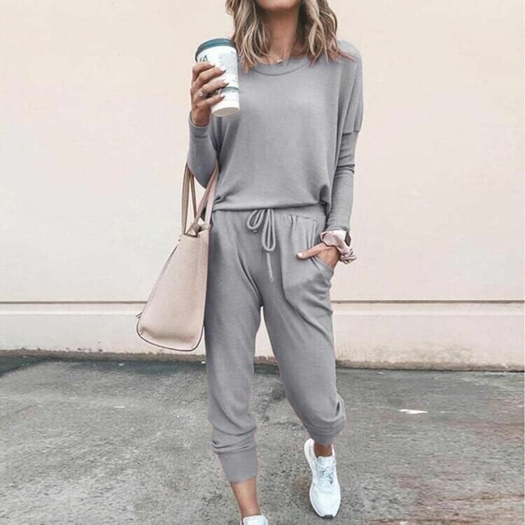 Women's Two-Piece Set | Jogger-style Trousers