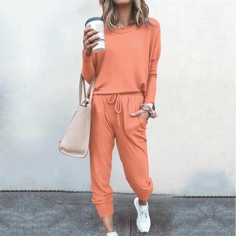 Women's Two-Piece Set | Jogger-style Trousers