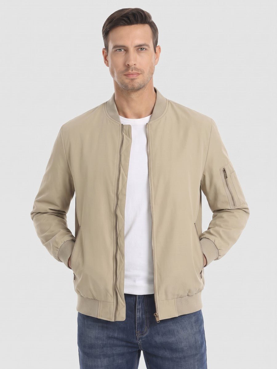 Men's Vintage-Style Bomber Jacket