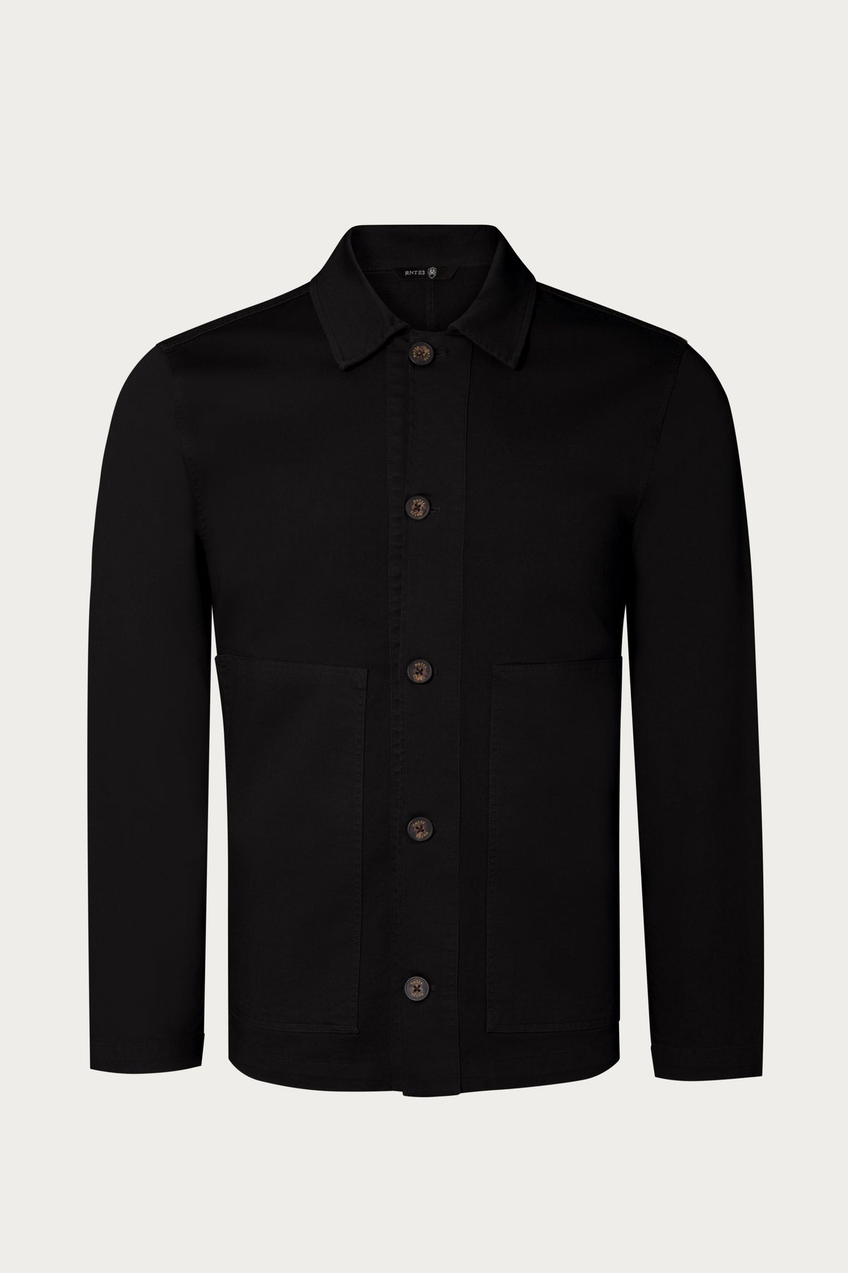 Men's Cotton Pocketed Lightweight Jacket – Black