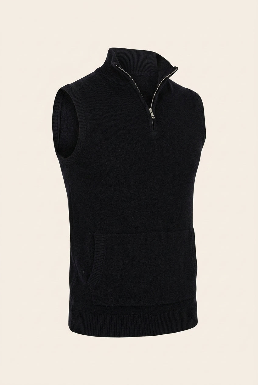Men's Soft Drape Sweater – Black